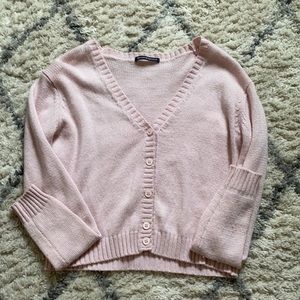 Cropped brandy pink sweater